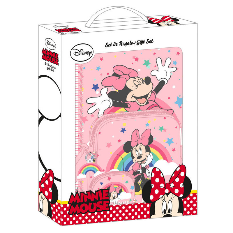 SET DE REGALO PQÑO. MINNIE MOUSE RAINBOW SAFTA21 ENERO 312112588 35*28