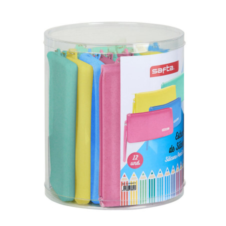 SET 12 PORT. PLANOS SILICONA SURT. SAFTA SILICONE GLITTER SAFTA26 312189975 23X19,5 UNIDAD