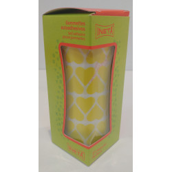 ETIQUETAS INETA GOMETS ROLLO CORAZONES Y LAGRIMAS 16/9MM AMARILLO 2063