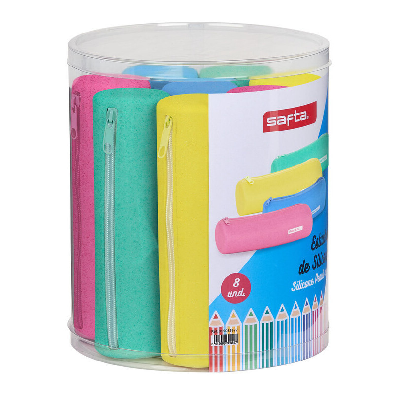 SET 8 PORT. REDONDOS SILICONA SURT. SAFTA SILICONE GLITTER SAFTA26 312189977 23X19,5 UNIDAD