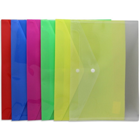 DOSSIER SOBRE A-4 BISMARK OPACO COLORES SURTIDOS PAQ 12U POESSA 325091