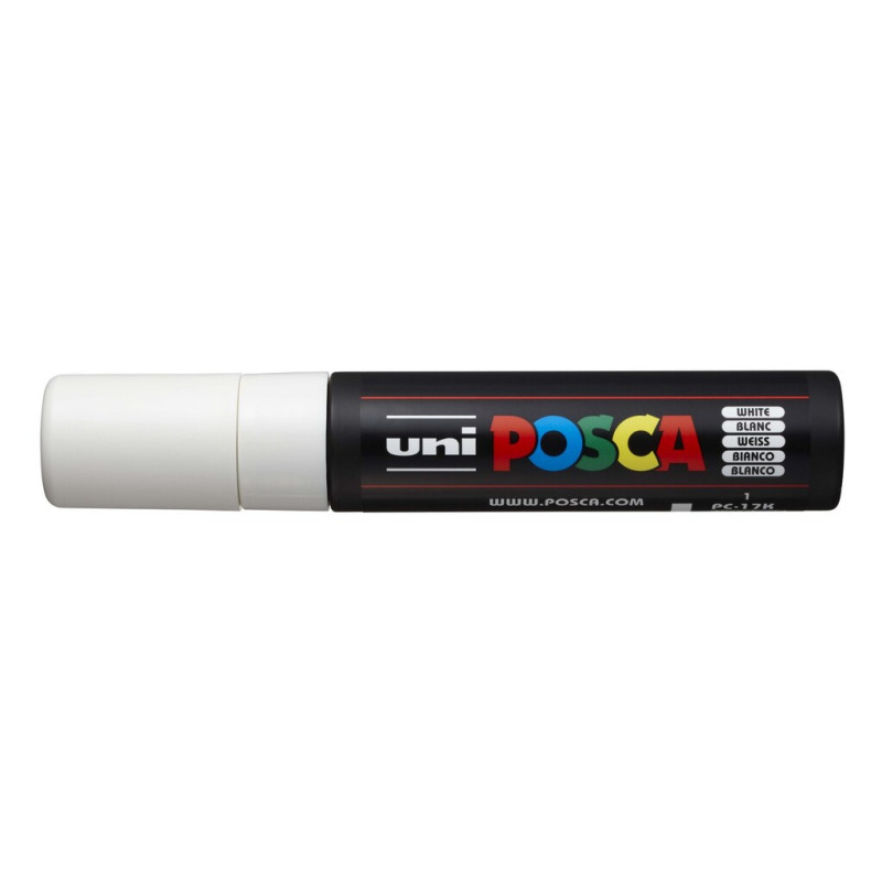 MARCADOR UNI-BALL POSCA PC-17K BISEL EXTRA GRUESO 15MM BLANCO -1-