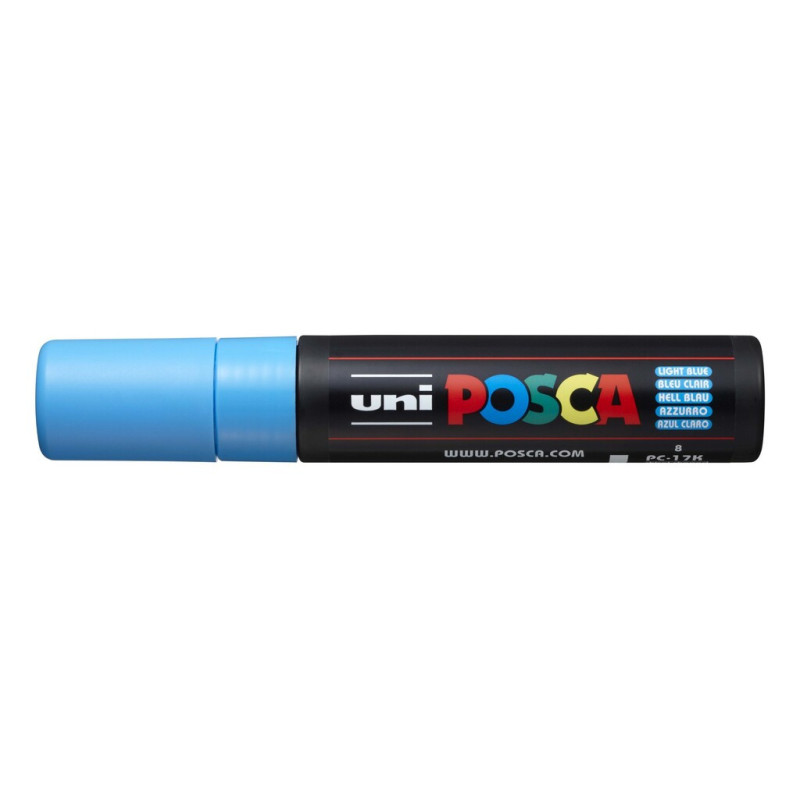 MARCADOR UNI-BALL POSCA PC-17K BISEL EXTRA GRUESO 15MM AZUL CLARO -8-