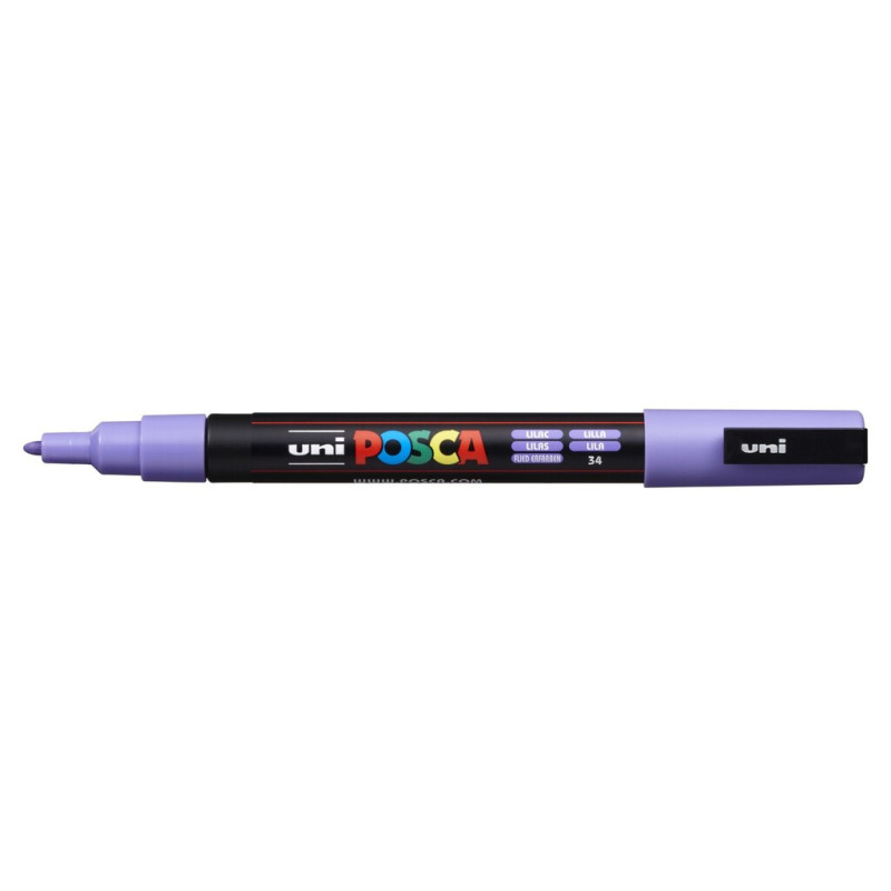 MARCADOR UNI-BALL POSCA PC-3M PUNTA REDONDA 0,9-1,3MM LILA -34-