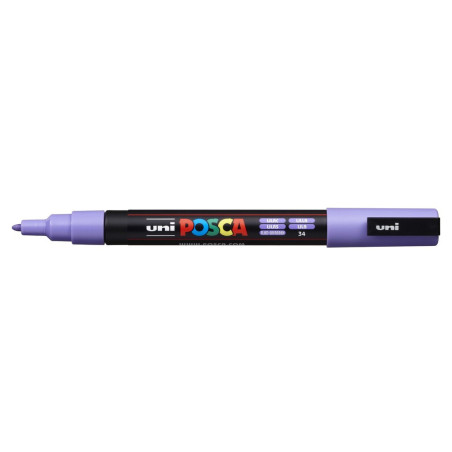 MARCADOR UNI-BALL POSCA PC-3M PUNTA REDONDA 0,9-1,3MM LILA -34-