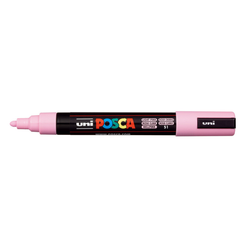 MARCADOR UNI-BALL POSCA PC-5M PUNTA REDONDA 1,8-2,5MM ROSA CLARO -51-