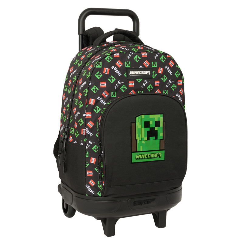 MOCHILA GDE. C/RUEDAS COMPACT EXTRAIBLE MINECRAFT SAFTA26 612647918 45X33 UNIDAD