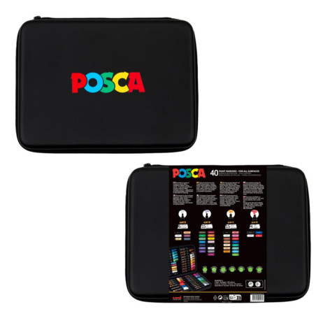 MALETIN UNI-BALL POSCA PREMIUM 40 PIEZAS 302422304
