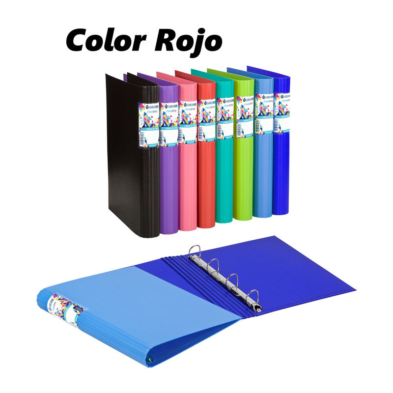 CARPETA 4A 40 A4 LISA VACIA CARCHIVO STYLE POLYFOAM ROJO 12401412