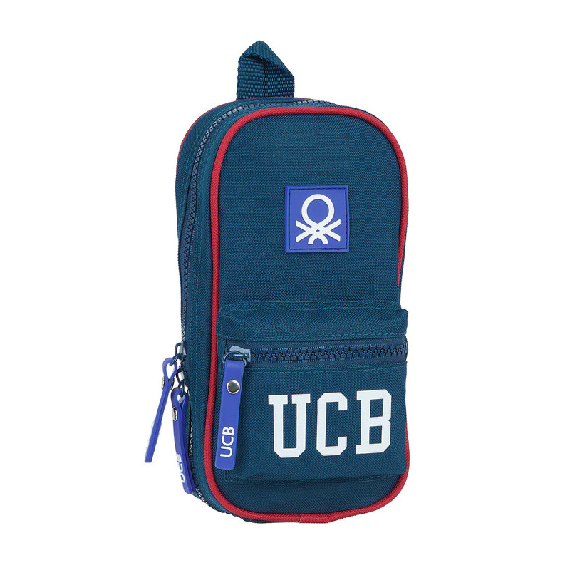 PLUMIER MOCHILA C/4 PORT. VACIO BENETTON "NAVY" SAFTA21 ENERO 412106847 23*12