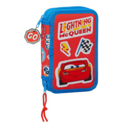 PLUMIER DOBLE PQÑO 28 PCS CARS "MC QUEEN" SAFTA21 ENERO 412111854 19,5*12,5