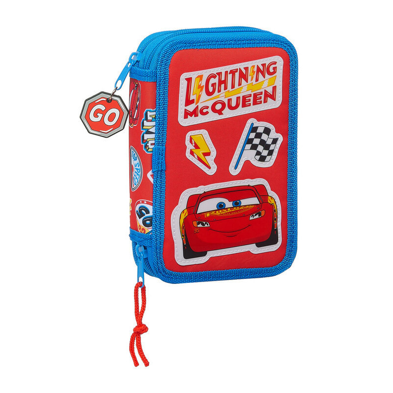 PLUMIER DOBLE PQÑO 28 PCS CARS "MC QUEEN" SAFTA21 ENERO 412111854 19,5*12,5