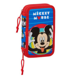 PLUMIER DOBLE PQÑO 28 PCS MICKEY MOUSE "ME TIME" SAFTA21 ENERO 412114854 19,5*12,5