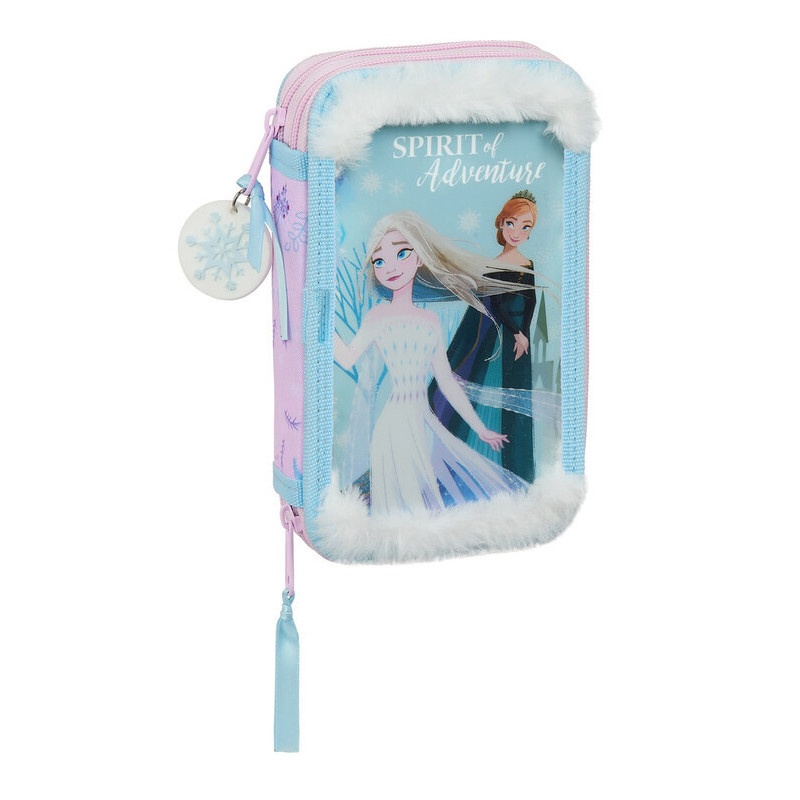 PLUMIER DOBLE PQÑO 28 PCS FROZEN II  "SPIRIT OF ADVENTURE" SAFTA21 ENERO 412115854 19,5*12,5