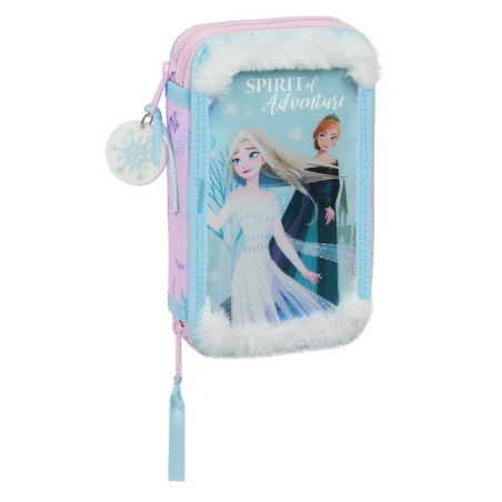 PLUMIER DOBLE PQÑO 28 PCS FROZEN II  "SPIRIT OF ADVENTURE" SAFTA21 ENERO 412115854 19,5*12,5