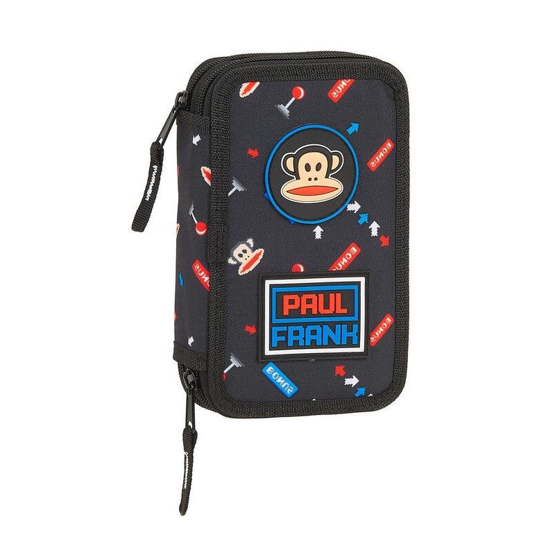 PLUMIER DOBLE PQÑO 28 PCS PAUL FRANK  "RETRO GAMER" SAFTA21 ENERO 412119854 19,5*12,5