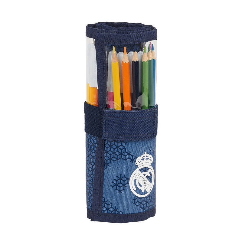 PLUMIER ENROLLABLE 27 PCS. REAL MADRID "LEYENDA" SAFTA21 ENERO 412124786 20*7