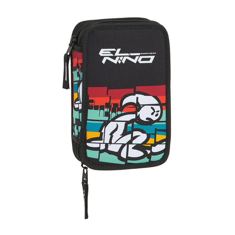 PLUMIER DOBLE PQÑO 28 PCS EL NIÑO "BALI" SAFTA21 ENERO 412132854 19,5*12,5