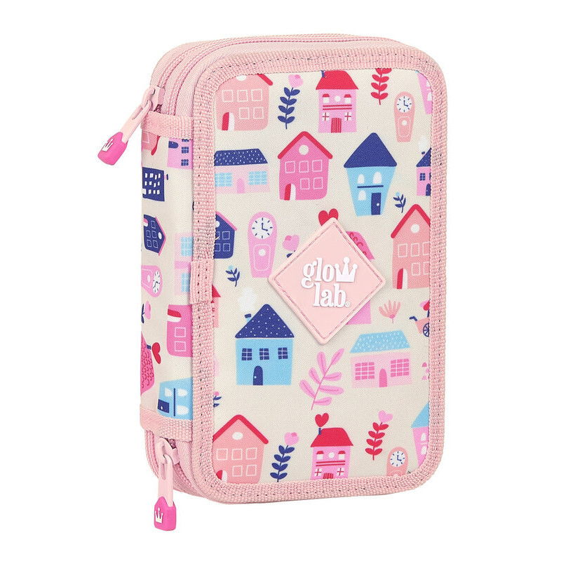 PLUMIER DOBLE PQÑO 28 PCS GLOWLAB "WELCOME HOME" SAFTA21 ENERO 412133854 19,5*12,5