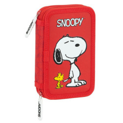 PLUMIER DOBLE PQÑO 28 PCS SNOOPY SAFTA21 ENERO 412139854 19,5*12,5