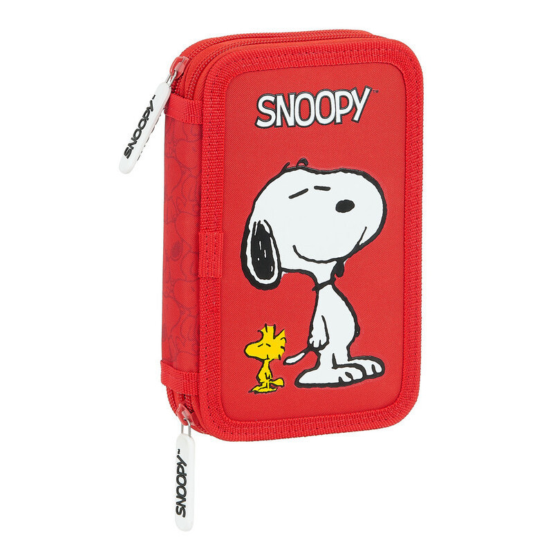 PLUMIER DOBLE PQÑO 28 PCS SNOOPY SAFTA21 ENERO 412139854 19,5*12,5