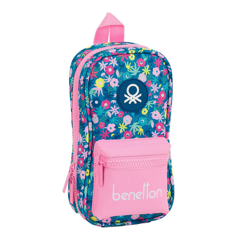 PLUMIER MOCHILA C/4 PORT. VACIO BENETTON "BLOOMING" SAFTA21 ENERO 412150847 23*12