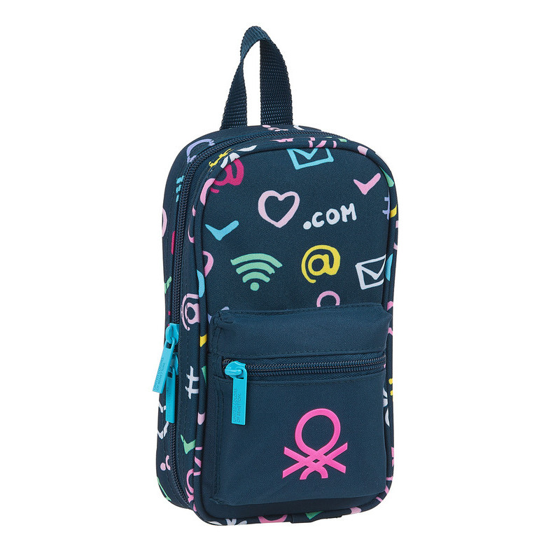 PLUMIER MOCHILA C/4 PORT. VACIO BENETTON "DOT COM" SAFTA21 ENERO 412151847 23*12