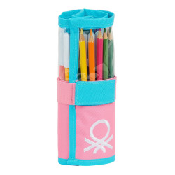 PLUMIER ENROLLABLE 27 PCS. BENETTON "COLOR BLOCK" SAFTA21 ENERO 412153786 20*7