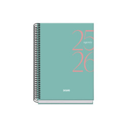 AGENDA ESCOLAR DOHE25 25/26 BASIC SYSTEM TE A-5 DP VERDE 52062