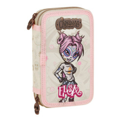 PLUMIER DOBLE PQÑO 28 PCS CATRINAS "ELSA" SAFTA21 ENERO 412163E854 19,5*12,5