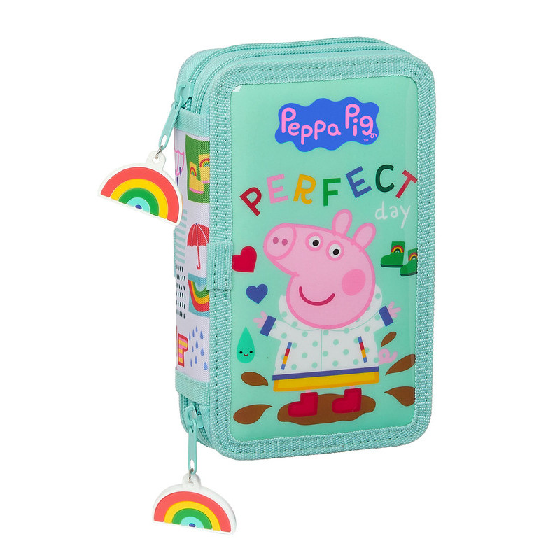 PLUMIER DOBLE PQÑO 28 PCS PEPPA PIG SAFTA21 ENERO 412172854 19,5*12,5