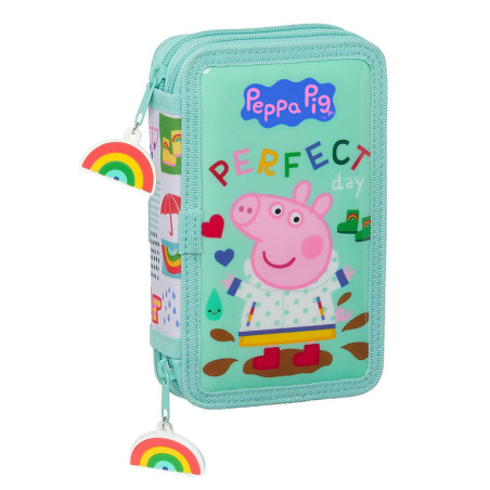 PLUMIER DOBLE PQÑO 28 PCS PEPPA PIG SAFTA21 ENERO 412172854 19,5*12,5