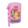 PLUMIER DOBLE PQÑO 28 PCS PRINCESS DISNEY "EXPRESS YOURSELF" SAFTA21 ENERO 412180854 19,5*12,5 ^