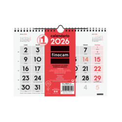 CALENDARIO PARED N.GRANDES S 2026+ FINOCAM26 780200026 210 X 5 X 155 MM