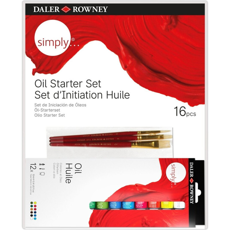 SET PINTURA DALER ROWNEY SET OLEO 16PZS 118500005 FILA UNIDAD