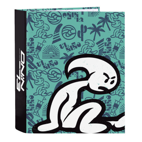 CARPETA F. 4 ANILLAS LOMO ANCHO EL NIÑO "BEACH PARTY" SAFTA21 ENERO 512107657 33*27