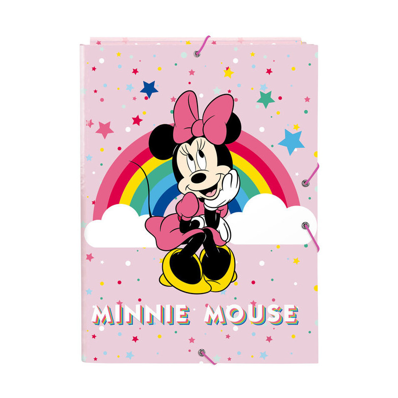 CARPETA FOLIO DEC SOLAPAS MINNIE MOUSE RAINBOW SAFTA21 ENERO 512112068 33,5*26