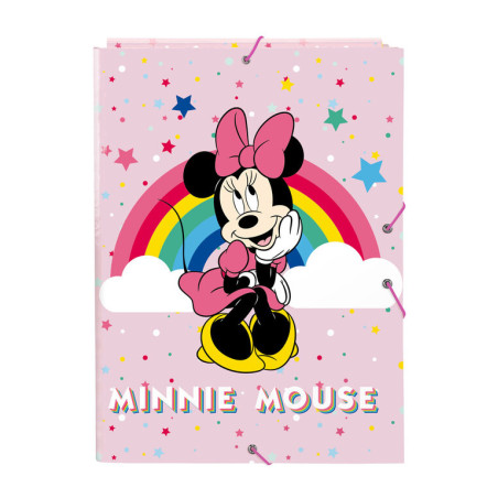 CARPETA FOLIO DEC SOLAPAS MINNIE MOUSE RAINBOW SAFTA21 ENERO 512112068 33,5*26
