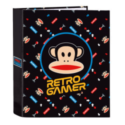 CARPETA F. 4 ANILLAS LOMO ANCHO PAUL FRANK  "RETRO GAMER" SAFTA21 ENERO 512119657 33*27