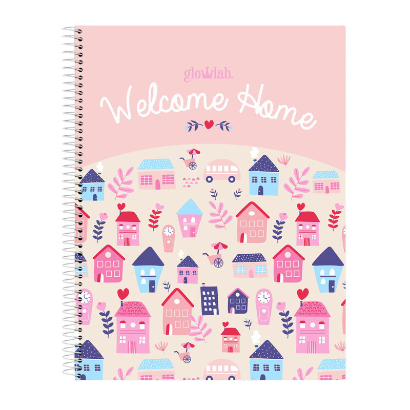 CUADERNO EUROPEAN A4 120H GLOWLAB "WELCOME HOME" SAFTA21 ENERO 512133064 29,7*21