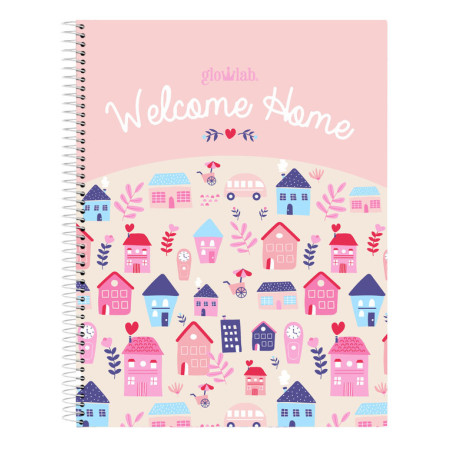 CUADERNO EUROPEAN A4 120H GLOWLAB "WELCOME HOME" SAFTA21 ENERO 512133064 29,7*21