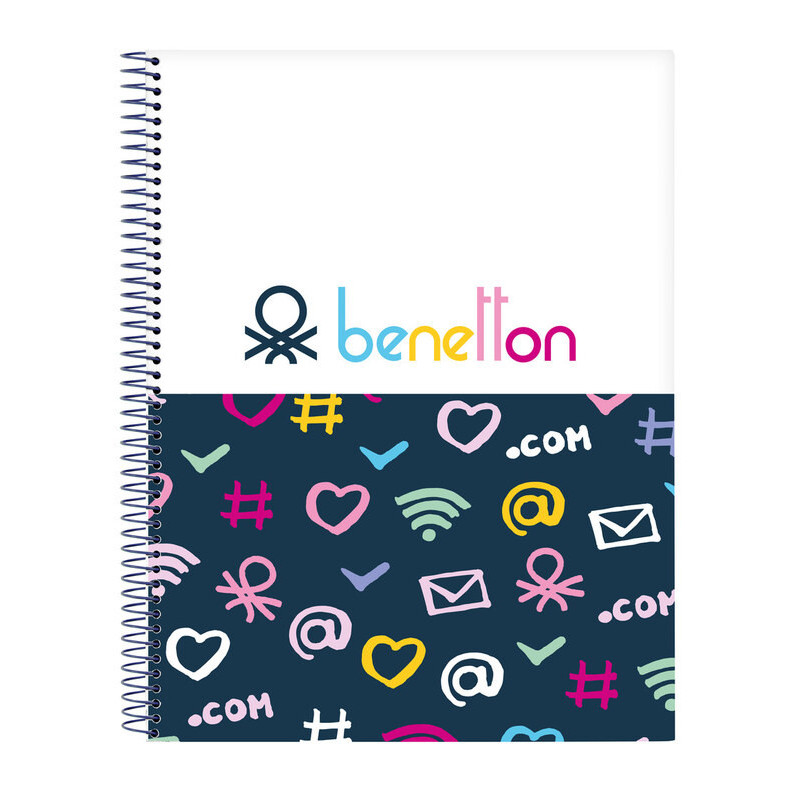 CUADERNO EUROPEAN A4 120H BENETTON "DOT COM" SAFTA21 ENERO 512151064 29,7*21