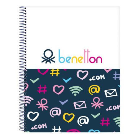 CUADERNO EUROPEAN A4 120H BENETTON "DOT COM" SAFTA21 ENERO 512151064 29,7*21