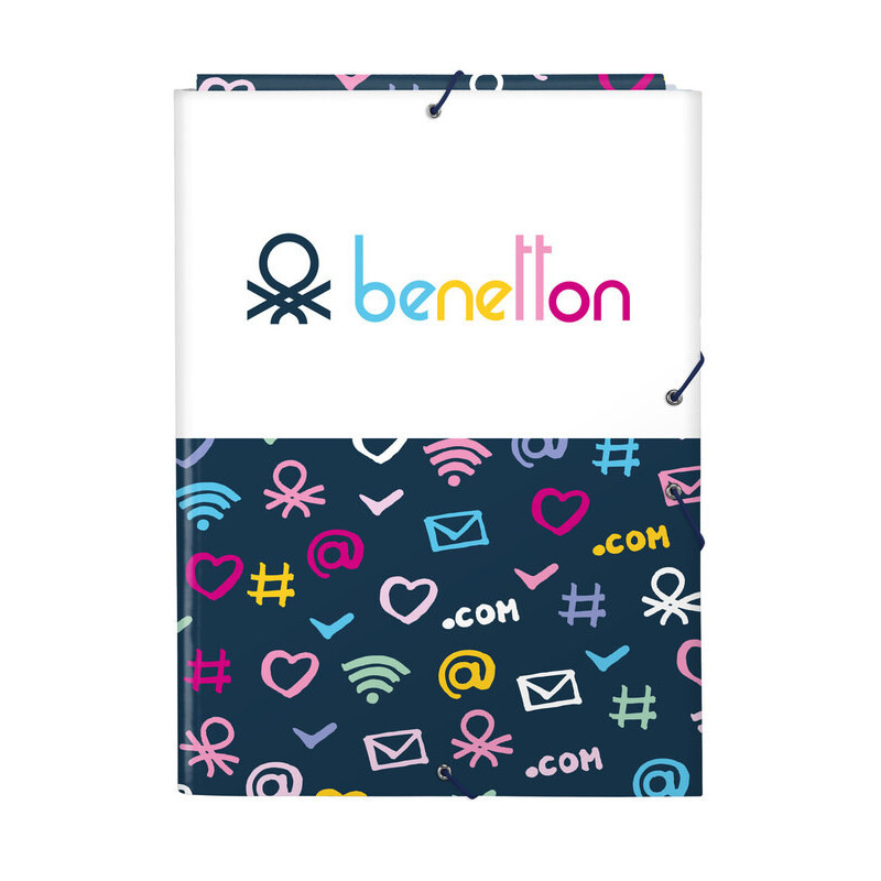 CARPETA FOLIO DEC SOLAPAS BENETTON "DOT COM" SAFTA21 ENERO 512151068 33,5*26
