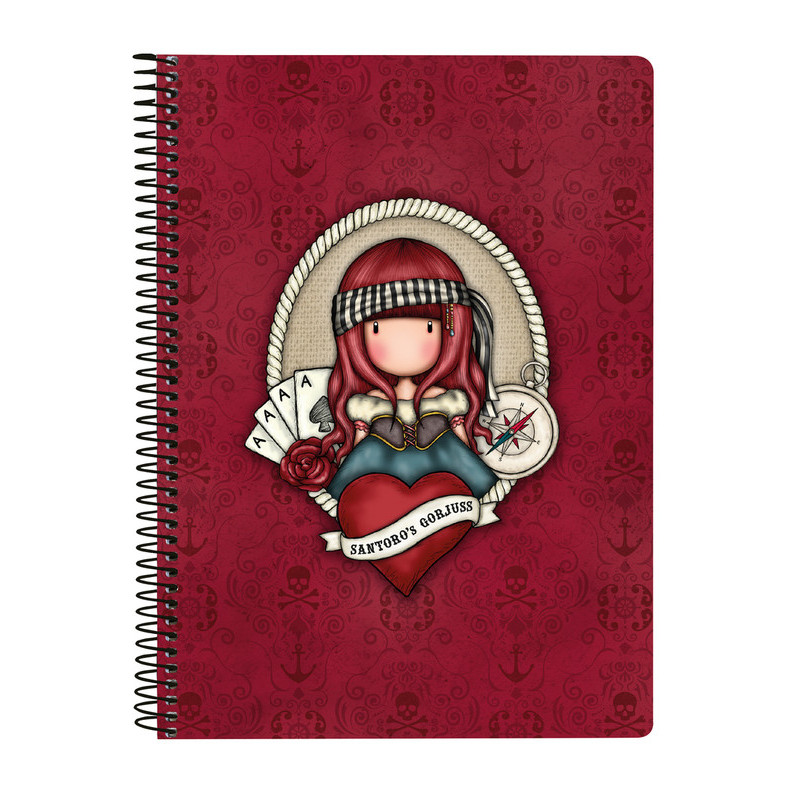 LIBRETA CUARTO 80 H. TAPAS DURAS GORJUSS "MARY ROSE" 522119065 22*15,5 SAFTA22