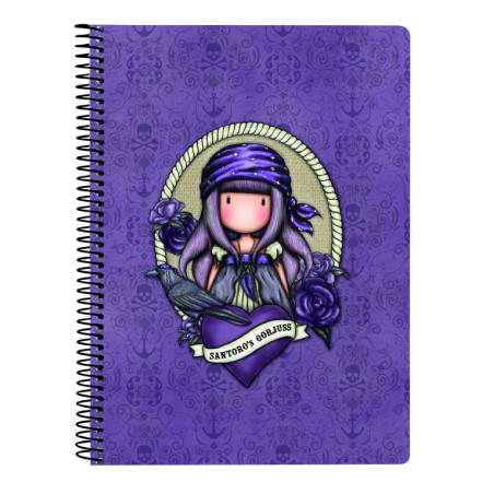 LIBRETA CUARTO 80 H. TAPAS DURAS GORJUSS "SEA NIXIE" 522120065 22*15,5 SAFTA22