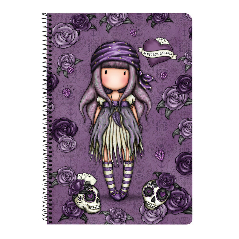 LIBRETA FOLIO 80 H. TAPAS DURAS GORJUSS "SEA NIXIE" 522120066 31*21,5 SAFTA22