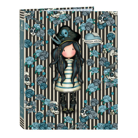 CARPETA FOLIO 4 ANI.MIXTAS GORJUSS "BLACK PEARL" 522121067 33*26,5 SAFTA22