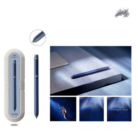 BOLIGRAFO FABER-CASTELL AVORI 2026 MIDNIGHT MUSE 140662 ESTUCHE UNIDAD