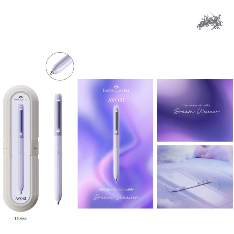 BOLIGRAFO FABER-CASTELL AVORI 2026 DREAM WEAVER 140663 ESTUCHE UNIDAD